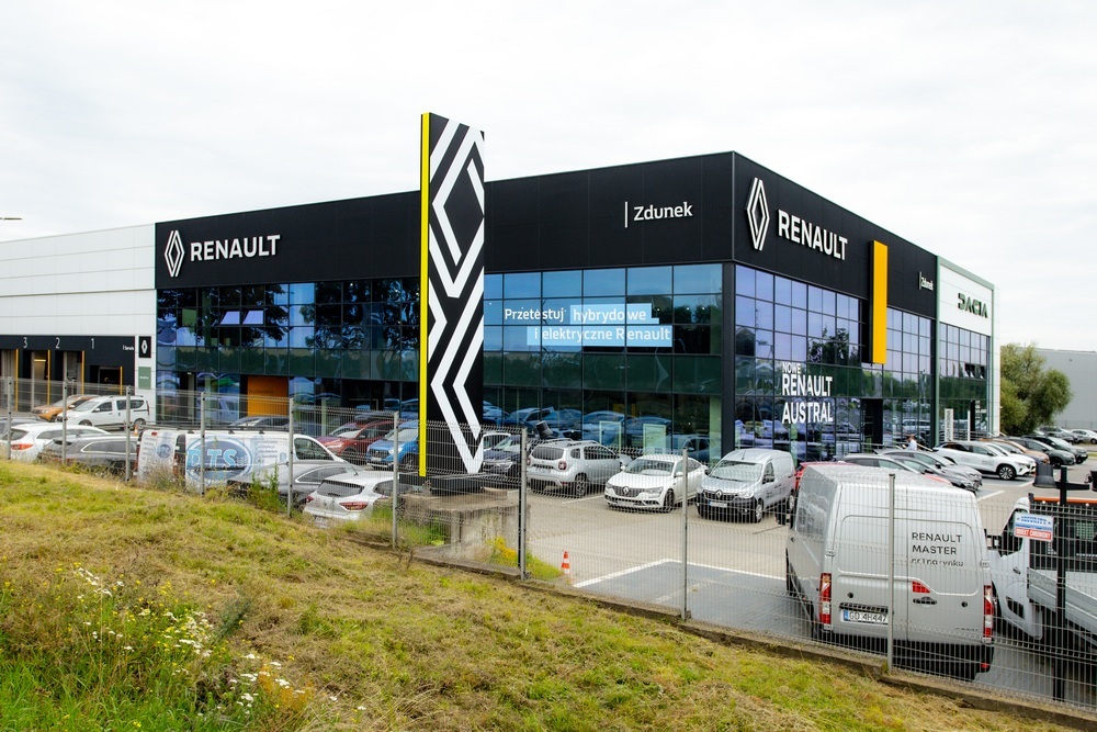 Salon Renault realizacje marbud